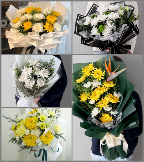 山东莱芜莱城区鹏泉街道柳龙崮村白事花束代送